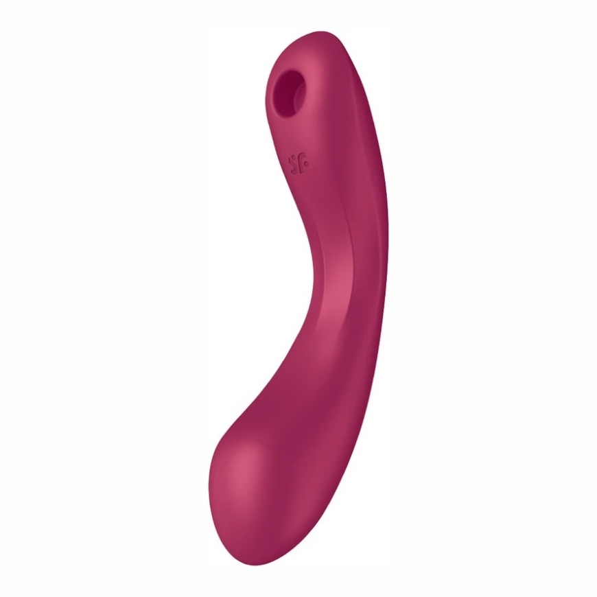Satisfyer Curvy Trinity 1 klitorio stimuliatorius su raudona vibracija – 5