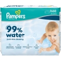 PAMPERS Vesi vauvasiteet, 3x60 kpl PAMPERS Vesi vauvasiteet, 3x60 kpl