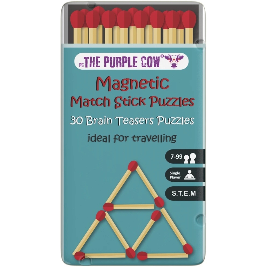 Dėlionė PURPLE COW ceļojumu spēle Matchstick Puzzles (LT, LV, EE), 6886