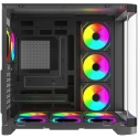 "Rampage LYRON" gaming PC case, "Mid Tower", 7 fans, ARGB, PWM, black "Rampage LYRON" gaming PC case, "Mid Tower", 7 fans, ARGB, PWM, black