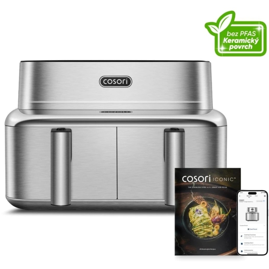 Cosori Iconic Dual 8,6l ruostumaton paistinpannu