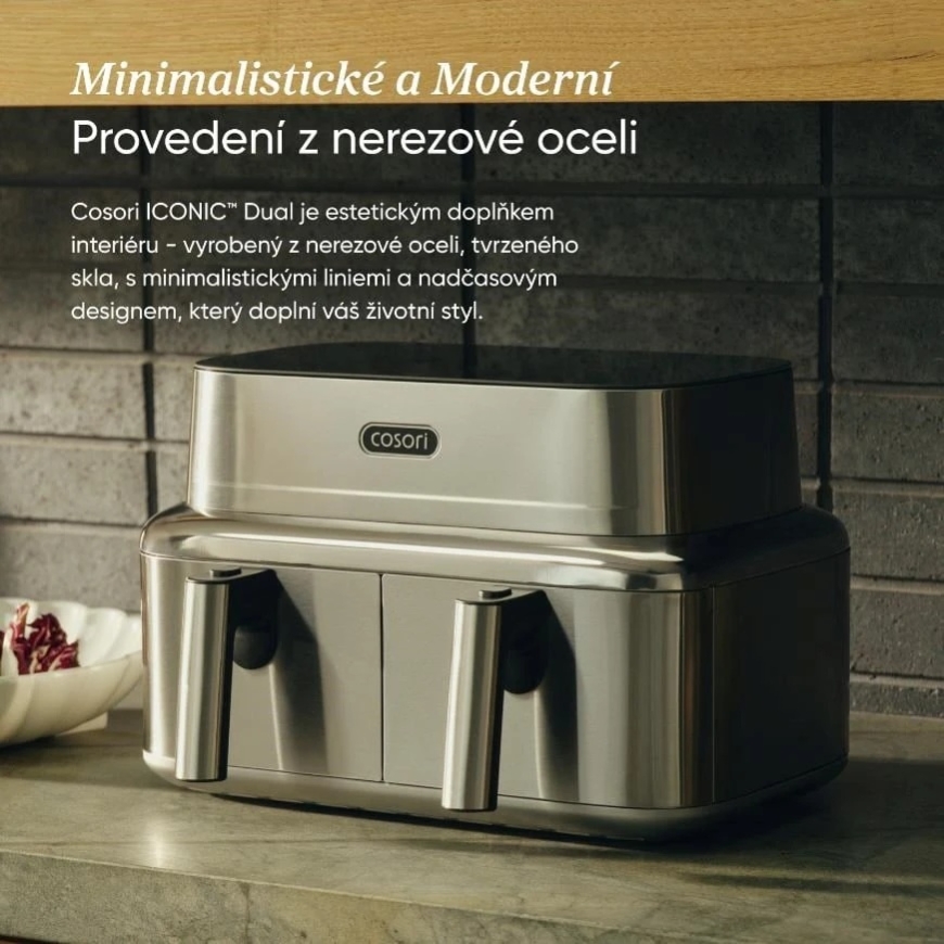 Cosori Iconic Dual 8,6l ruostumaton paistinpannu – 2