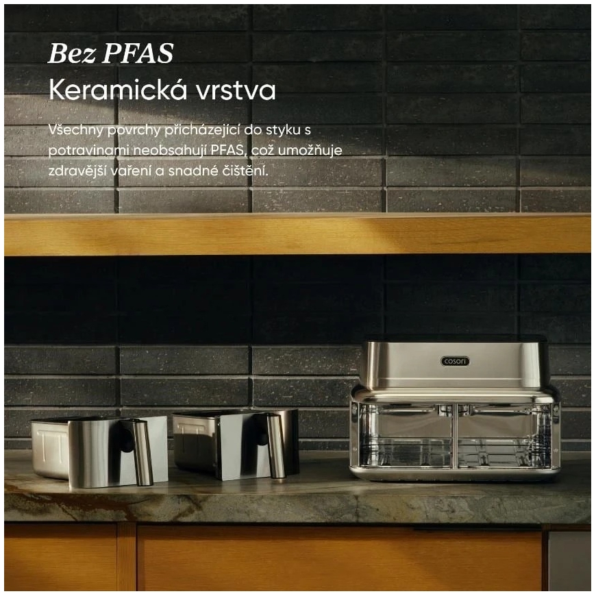 Фритюрница Cosori Iconic Dual 8,6л нержавеющая сталь – 4