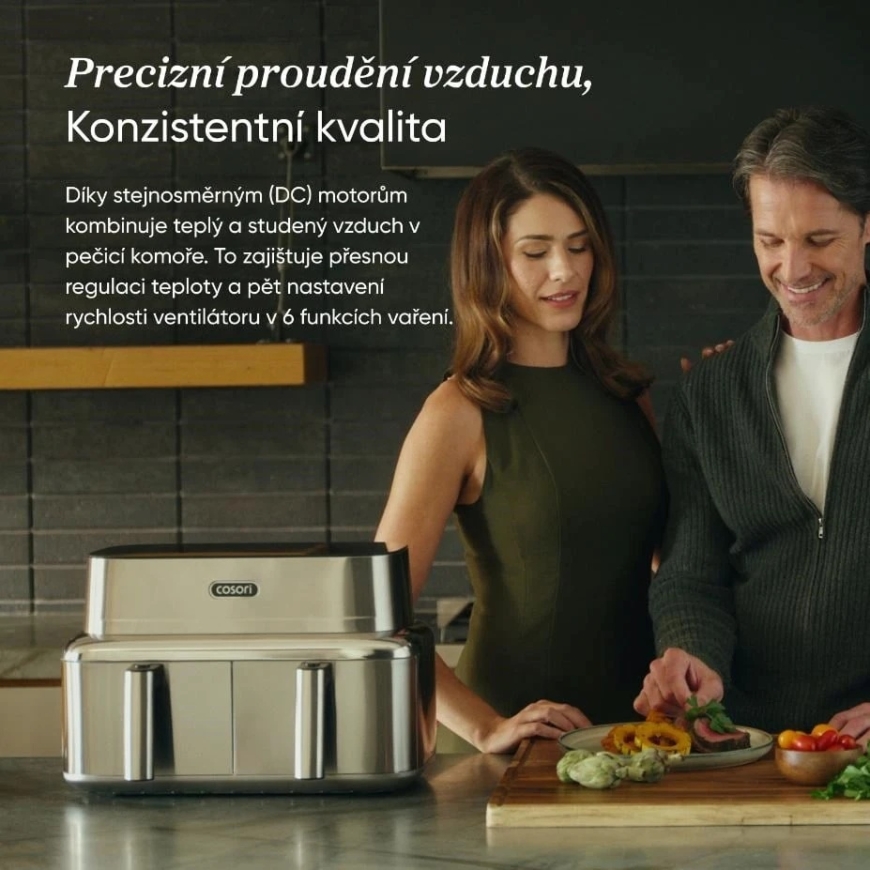 Gruzdintuvė Cosori Iconic Dual 8,6l nerez – 5
