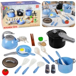 Lean Toys Набор кухонной посуды синий 32 шт.