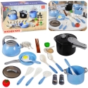 Lean Toys Kitchenware Set Blue 32 pcs. Lean Toys Kitchenware Set Blue 32 pcs.
