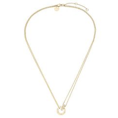 Rosefield zeltīts kaklarota ar Swarovski kristāliem "Love Connection" JNLCG-J1315