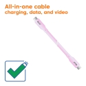 CLUB3D CAC-3002 USB кабель USB4 Gen 2x2 2 m USB C 20 Gbit/s 240 W Розовый CLUB3D CAC-3002 USB кабель USB4 Gen 2x2 2 m USB C 20 Gbit/s 240 W Розовый