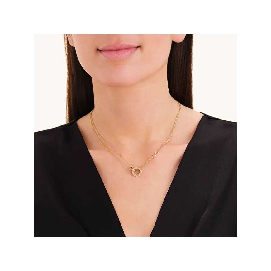 Rosefield kullatud kaelakee Swarovski kristallidega "Love Connection" JNLCG-J1315 – 2