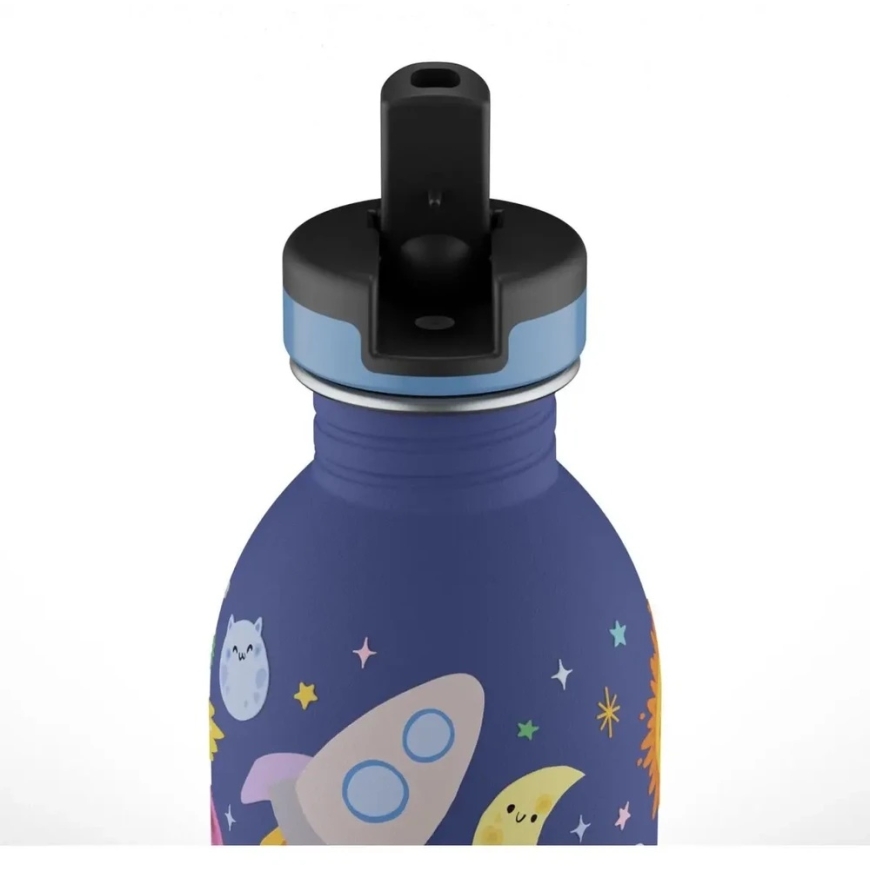 24Bottles Veepudel - Urban pudel - Kosmose sõbrad - Sinine - 250 ml – 4