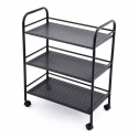 ATL DA679 Rolling Cart Table, Black, 50x30x75 ATL DA679 Rolling Cart Table, Black, 50x30x75