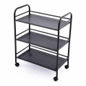 ATL DA679 Rolling Cart Table, Black, 50x30x75 ATL DA679 Rolling Cart Table, Black, 50x30x75