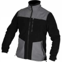 Dedra Paita, Fleece-pusero lisäosilla, 280 g/m2, koko L, musta ja harmaa Dedra Paita, Fleece-pusero lisäosilla, 280 g/m2, koko L, musta ja harmaa
