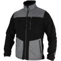 Dedra Sweatshirt, Fleece Jumper with Inserts, 280 g/m2, Size L, Black and Gray Dedra Sweatshirt, Fleece Jumper with Inserts, 280 g/m2, Size L, Black and Gray