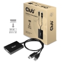 CLUB3D cac-1010 Displayport/usb DVI-I Daul link Черный, Белый