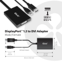 CLUB3D cac-1010 Displayport/usb DVI-I Daul link Melns, Balts