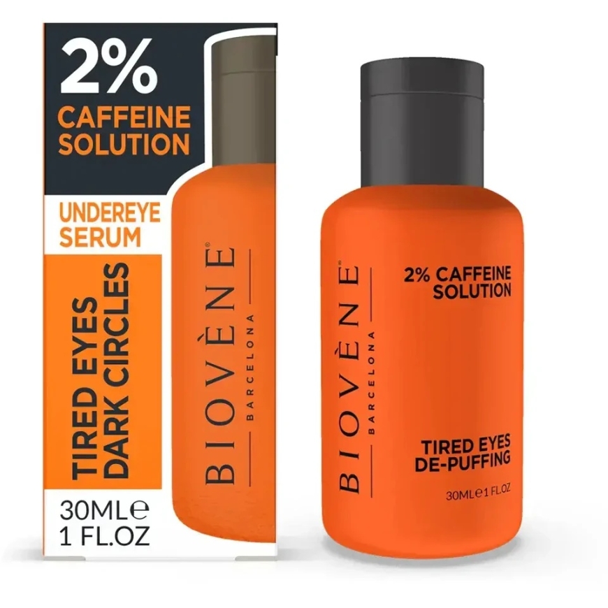 Biovene 2% kofeiinilahus väsinud silmadele turse vähendav seerum, 30 ml – 2