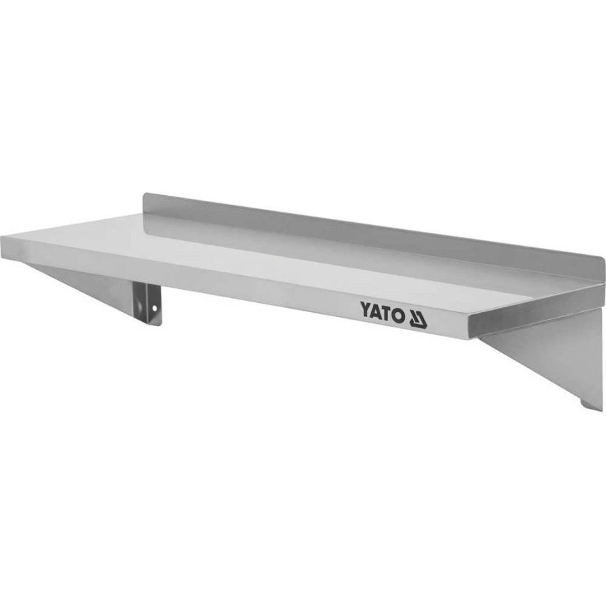 Toya Sa Poland Stainless Steel Wall Shelf, with Edge, One 180 cm