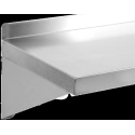 Toya Sa Poland Stainless Steel Wall Shelf, with Edge, One 180 cm Toya Sa Poland Stainless Steel Wall Shelf, with Edge, One 180 cm