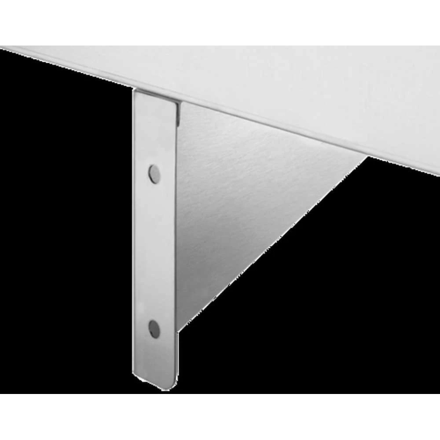 Toya Sa Poland Stainless Steel Wall Shelf, with Edge, One 180 cm – 4