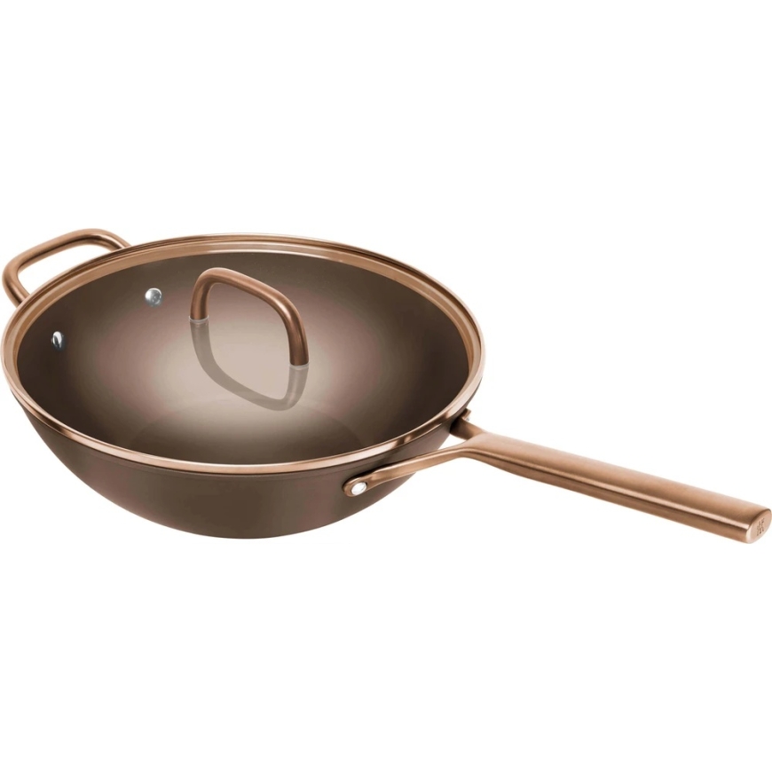 ZWILLING MILANO Wok ar vāku 30 cm brūns
