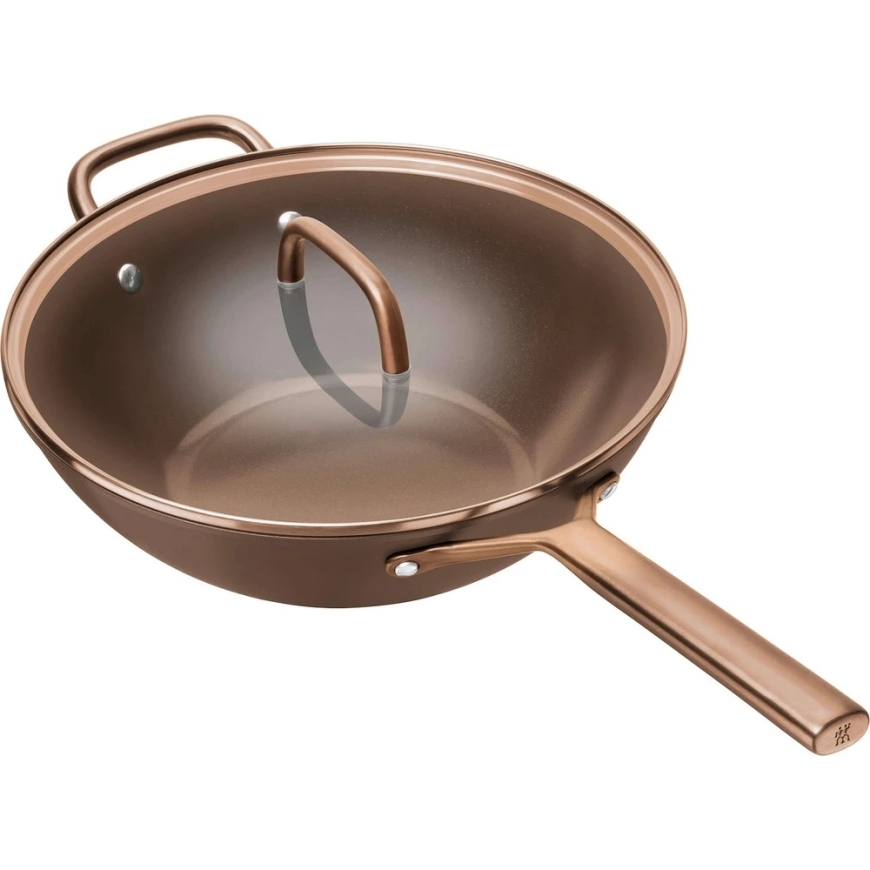 ZWILLING MILANO Wok with lid 30 cm brown – 3