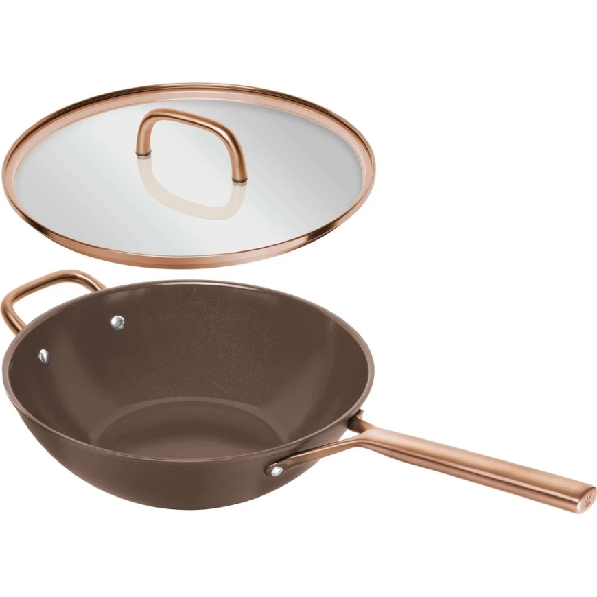 ZWILLING MILANO Wok su dangteliu 30 cm ruda – 4