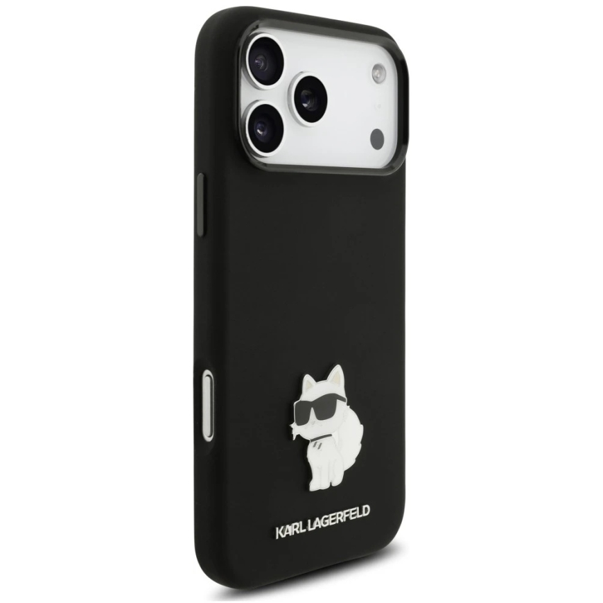 Karl Lagerfeld Silikoon Choupette Metal Pin kest iPhone 18 Pro Max / 17 Pro Max must – 4