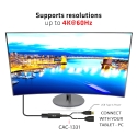CLUB3D CAC-1331 video kabeļu aksesuārs 0,25 m HDMI DisplayPort Melns CLUB3D CAC-1331 video kabeļu aksesuārs 0,25 m HDMI DisplayPort Melns