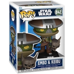 FUNKO POP! Vinila figūriņa: Zvaigžņu kari - Embo un Keibu, ~9 cm