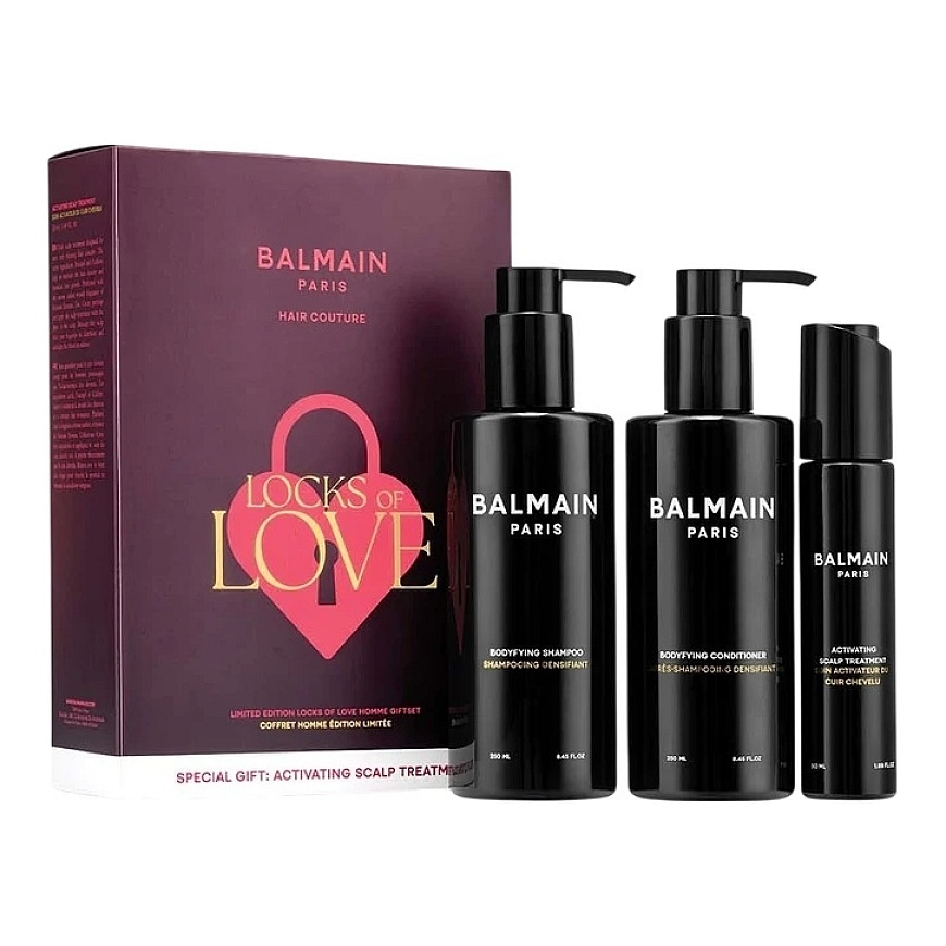 Набор Balmain Locks of Love Balmain Professionnel: Для мужчин, Шампунь для волос, Придающий объем, 250 мл + Для мужчин, Кондицио