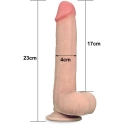 LoveToy 9 tuuman liukuva ihon kaksikerroksinen dildo LoveToy 9 tuuman liukuva ihon kaksikerroksinen dildo