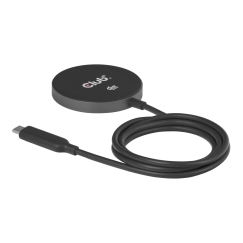 CLUB3D CAC-3027 Qi2 25W Wireless Charger Black Qi 2.2 MagSafe Compatible Magnetic Pad