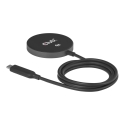 CLUB3D CAC-3027 Qi2 25 W langaton laturi, musta Qi 2.2 MagSafe -yhteensopiva magneettinen alusta