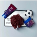 FC Barcelona set: FC Barcelona body sponge + FC Barcelona hair styling wax, 100 g + FC Barcelona bath bomb + FC Barcelona shower