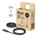 CLUB3D CAC-3027 Qi2 25 W langaton laturi, musta Qi 2.2 MagSafe -yhteensopiva magneettinen alusta