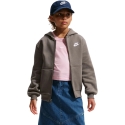 Nike Sportswear Club Fleece bērnu kapuce pelēks FD3004 289 (S) Nike Sportswear Club Fleece bērnu kapuce pelēks FD3004 289 (S)
