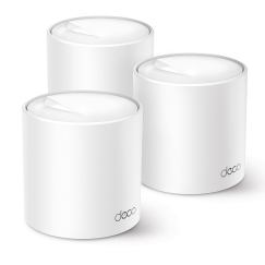 TP-Link Deco X50 (3-pack) Divkāršā frekvenču josla (2.4 GHz / 5 GHz) Wi-Fi 6 (802.11ax) Balts Iekšēj