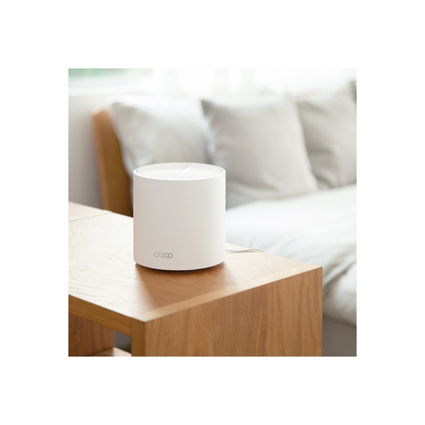 TP-Link Deco X50 (3-pack) Dviguba juosta (2,4 GHz / 5 GHz) Wi-Fi 6 (802.11ax) Balta Vidinis – 3