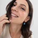 Levien Rose auksinis-plated earrings with clear crystals Princess Levien Rose auksinis-plated earrings with clear crystals Princess