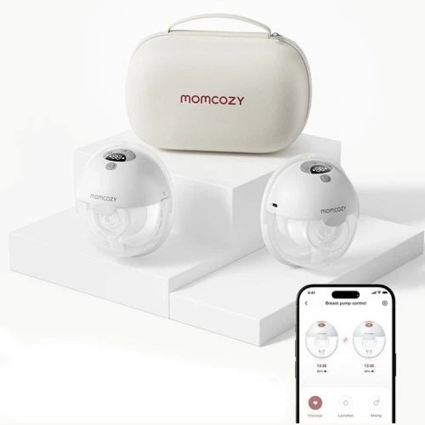 Momcozy M5 breast pump with app control – double set Grey – 2