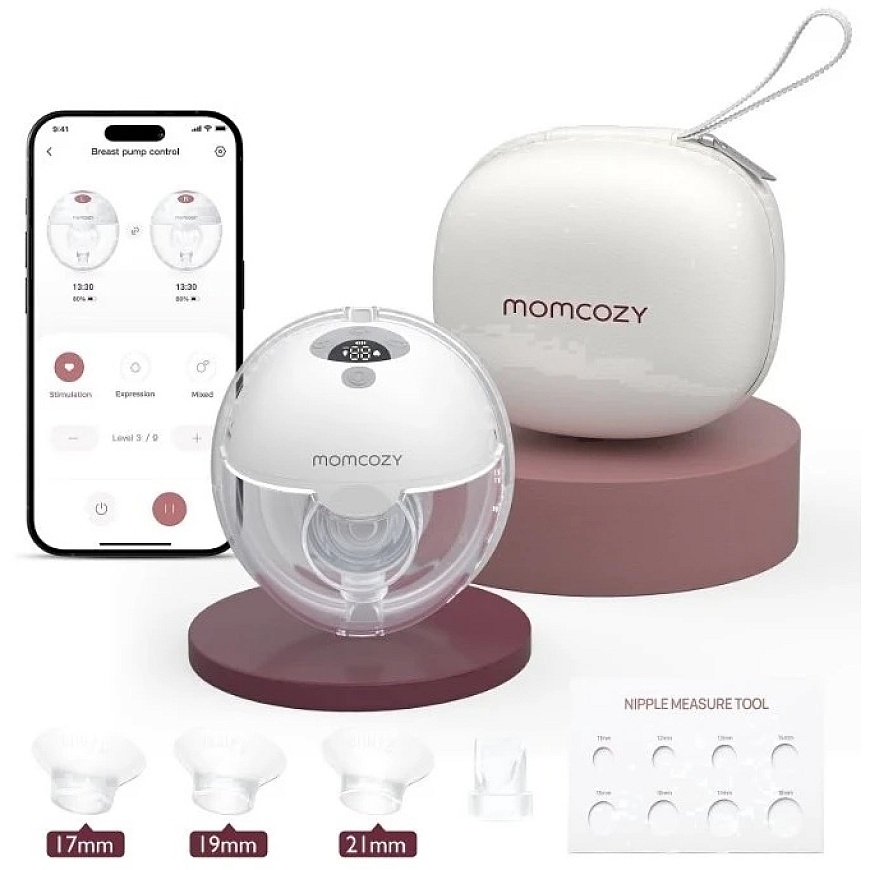 Momcozy M5 breast pump with app control – double set Grey – 3