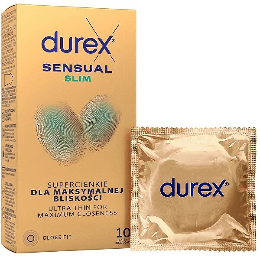 Durex Sensual Slim latex condoms 10 pcs – 2