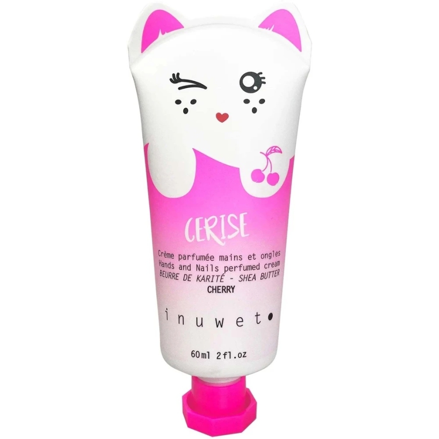 Inuwet Cherry Vegan Kosteuttava ja Ravitseva Käsivoide Fruity, 60 ml – 2