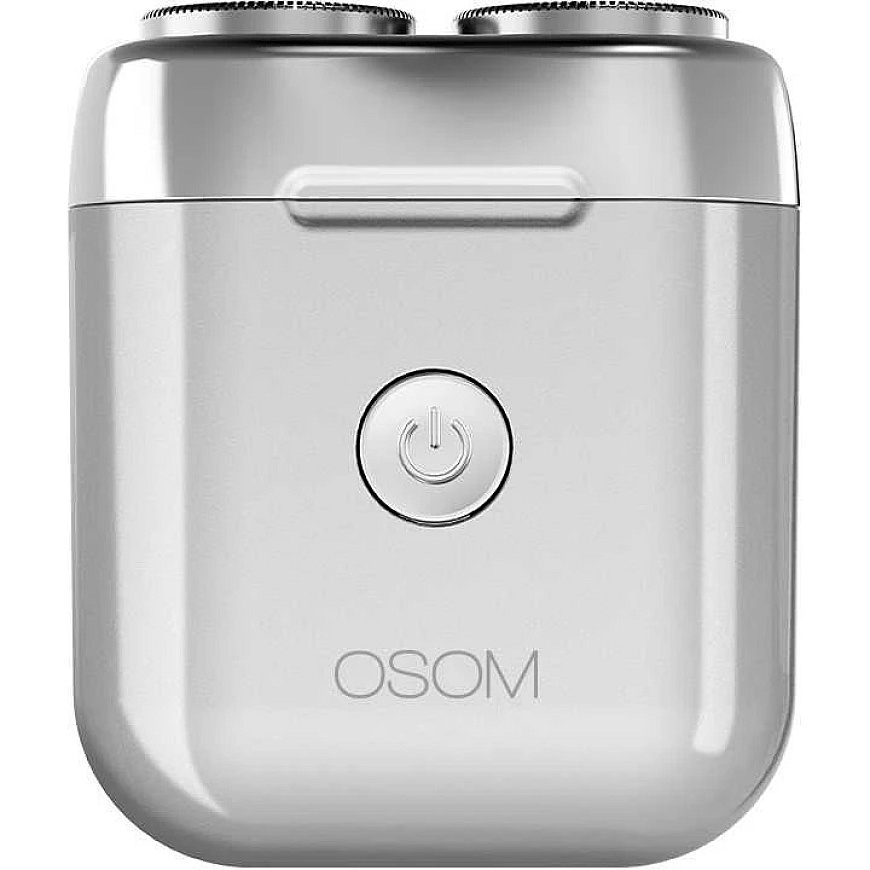 Mini hiustenleikkuri-partakone OSOM Dual Blade Rotary Shaver OSOM02972, harmaa väri