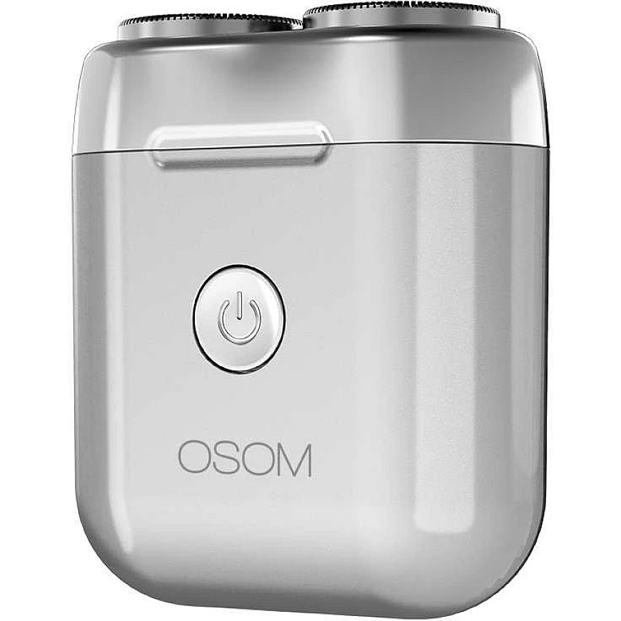 Mini plaukų skutimo mašinėlė-barzdaskutė OSOM Dual Blade Rotary Shaver OSOM02972, pilkos spalvos – 2