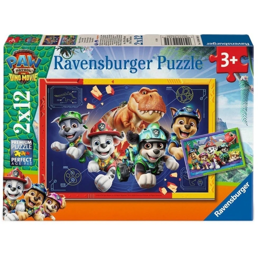 Ravensburger Paw Patrol Dino elokuvan palapeli 2x12kpl – 4