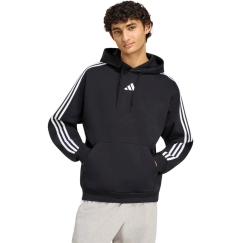 Miesten adidas Essentials 3-Stripes Fleece Hoodie musta KY6602 (L)