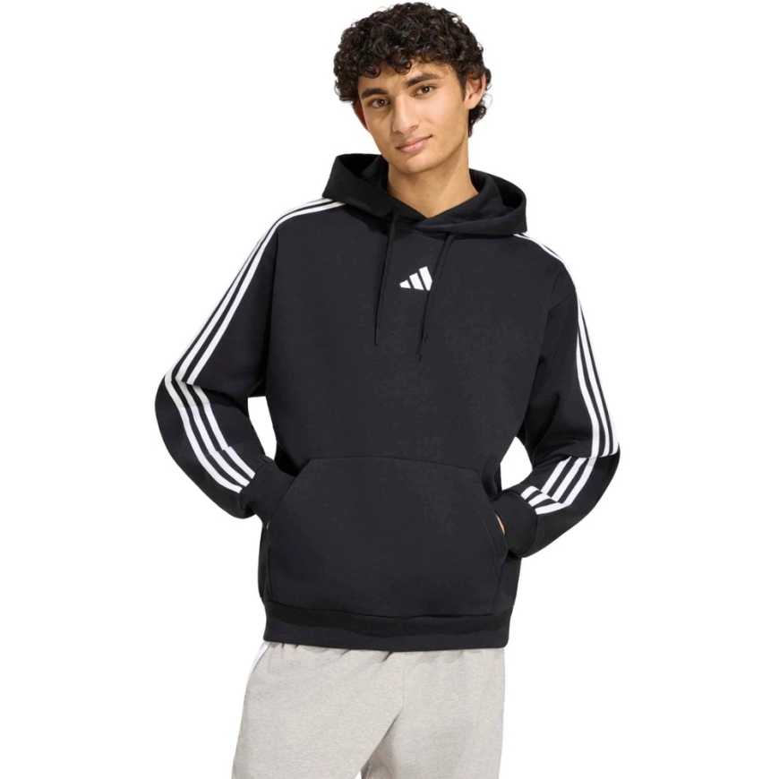 Meeste adidas Essentials 3-Stripes Fleece Hoodie must KY6602 (L)