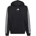 Men's adidas Essentials 3-Stripes Fleece Hoodie black KY6602 (L)